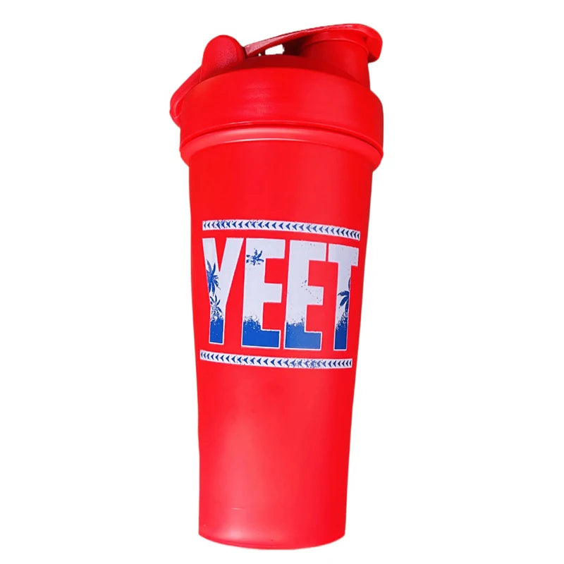 Jey Uso YEET Shaker Bottle Blue Orange 26oz 750ml Bloodline USOS Protein Shake Cup Sports Fitness Water Bottle