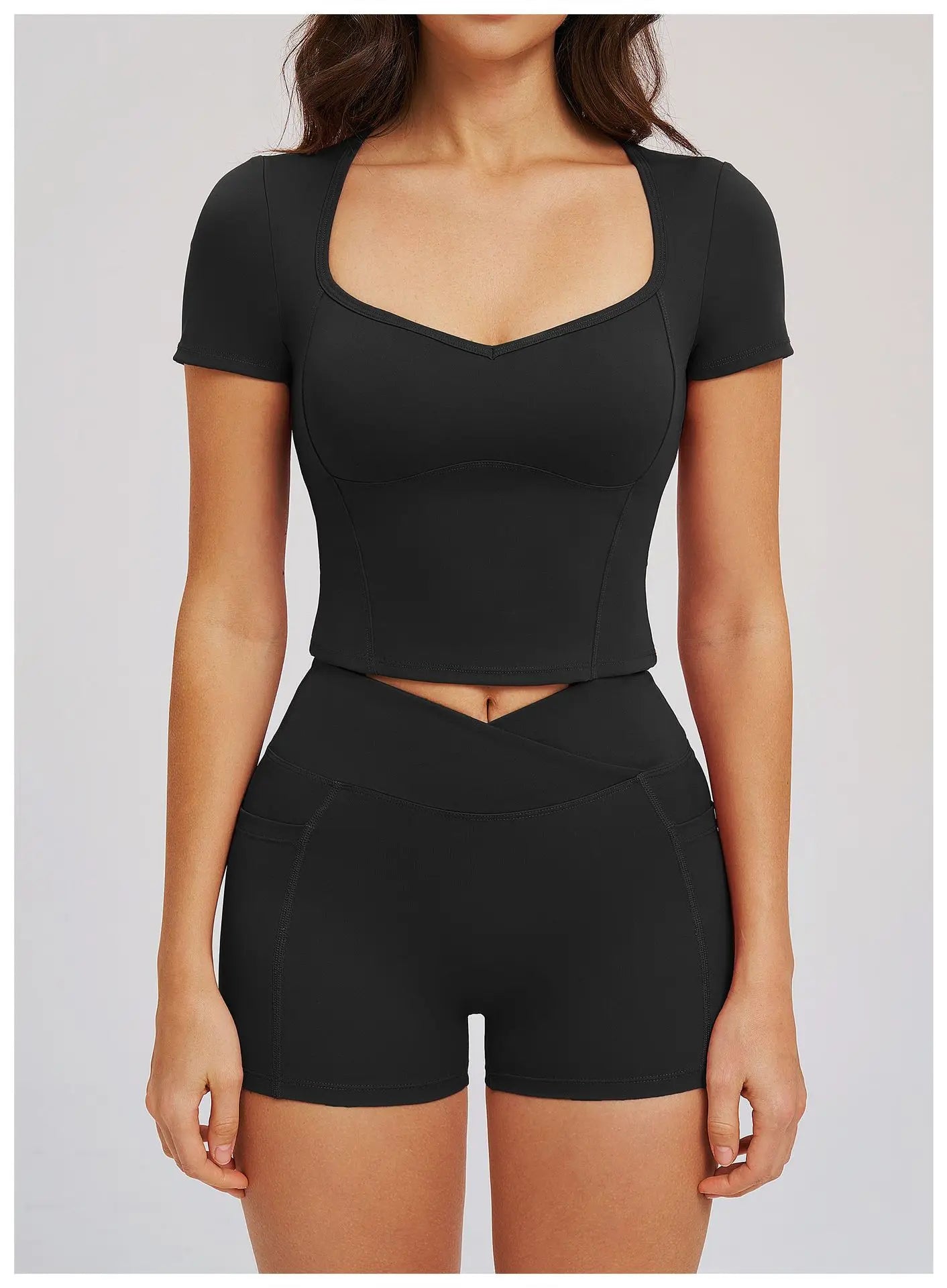 Yoga Short Sleeve Women Sport T Shirts Workout Fitness Clothes Yoga Shirt Gym Top Push Up Running Active Wear Sport Tops