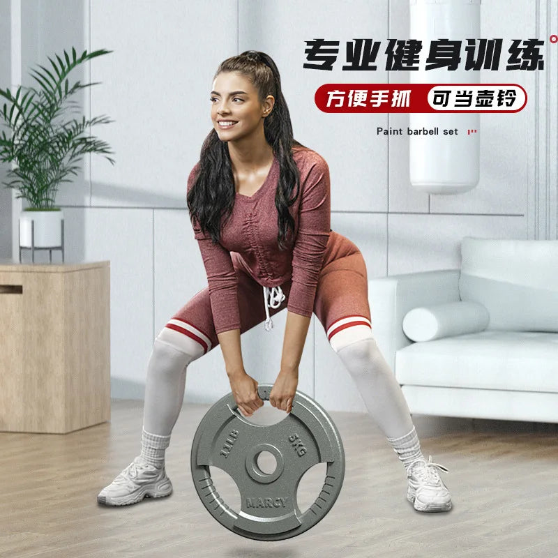 Competition Plates Gym Home Fitness Weights Dumbbell Barbell 50kg 60kg 80kg Cast Lron Weight Plates Set