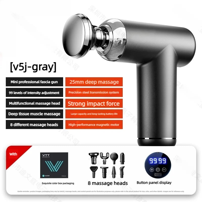 2026 Massage Gun Electric Neck Massager Smart Hit Fascia Gun for Body Massage Relaxation Fitness Electric Muscle Massag