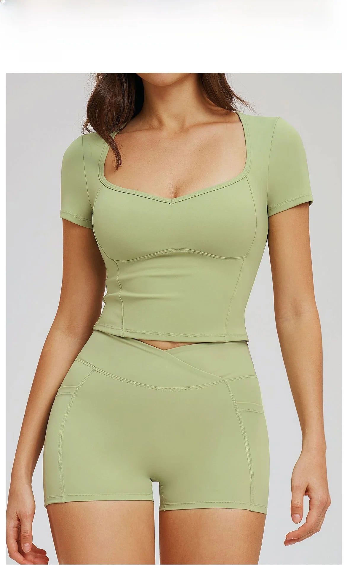 Yoga Short Sleeve Women Sport T Shirts Workout Fitness Clothes Yoga Shirt Gym Top Push Up Running Active Wear Sport Tops