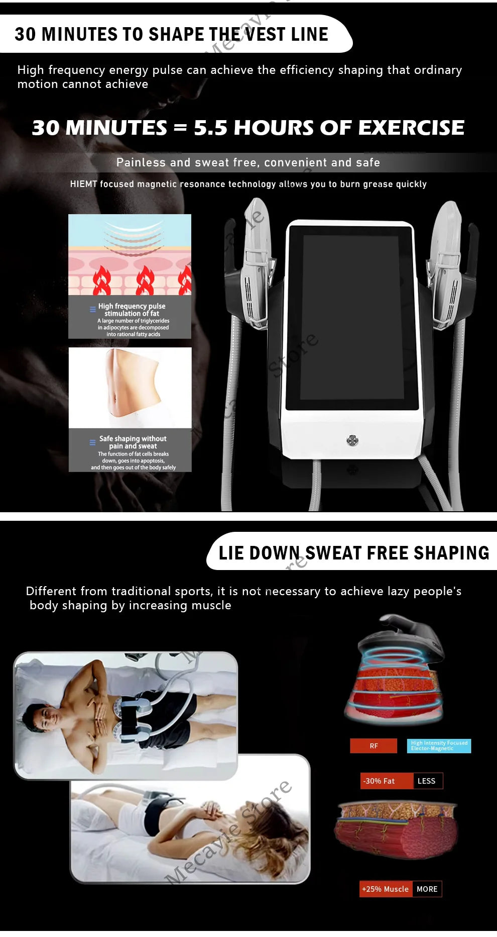 EMSZERO Portable Ems Machines Full Body Sculpting Device MuscleStimulator Slimming Professional Zero RF NEO NOVA Shaping