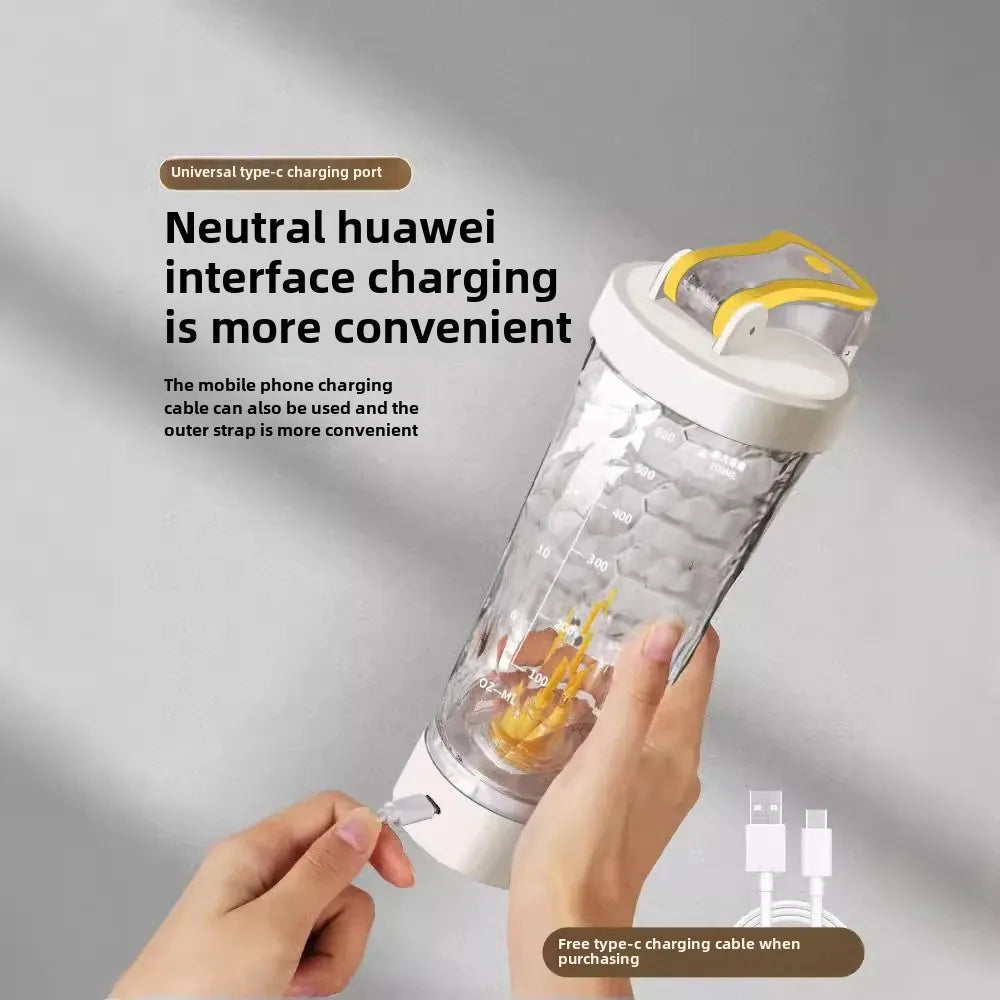 New Electric Protein Powder Mixing Cup Automatic Shaker Bottle Shake Bottle Milk Coffee Protein Water Bottle Kitchen Accessories