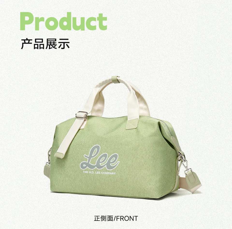 LEE Waterproof Ladies Weekend Travel Bag Women Medium Size Overnight Luggage Duffel Bag High Quality Gym Fitness Handbag School
