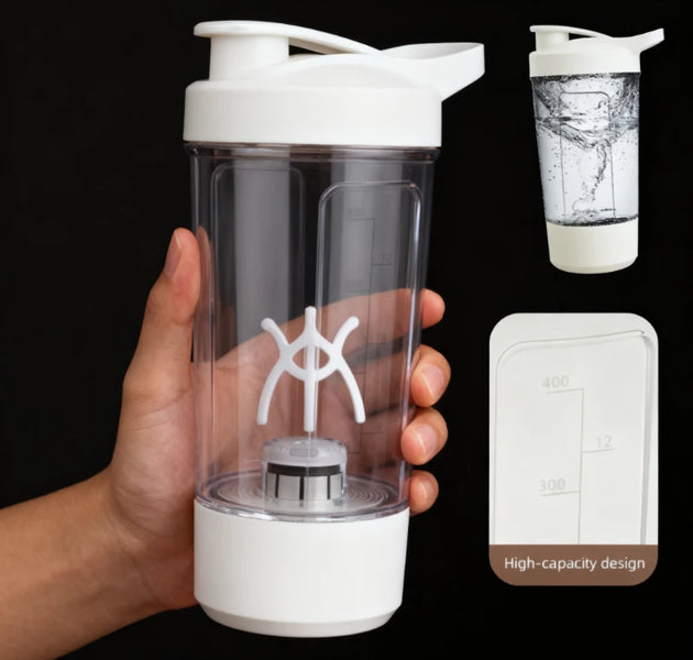 Electric Self Stirring Mug,Protein Powder Milkshake Shaker Bottle,USB Charging Shaker Cup with Scale 15 Oz Water Cup,BPA Free