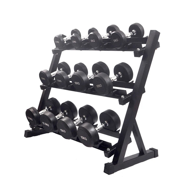 Steel Barbell & Dumbbell Rack Commercial Strength Training Storage
