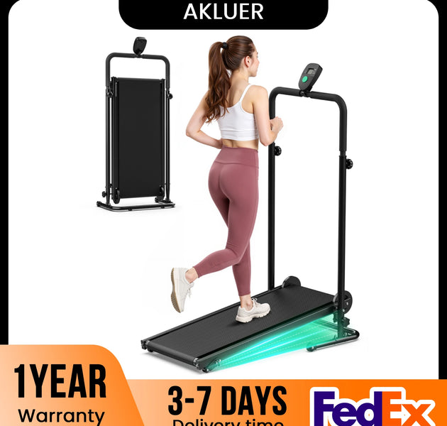 Non-Electric Treadmill with Dual Flywheel & Fixed Incline - Motorless Treadmill with LCD Monitor,Non-Slip Belt,for Home/Gym Use