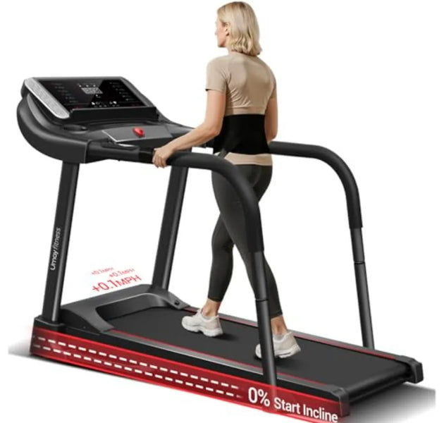 Home Fitness Treadmill with 20 Manual/Auto Incline 42.5×16.1 Extra-Wide Running Belt 400LB Capacity 3.5HP Motor 8.7 MPH Speed B