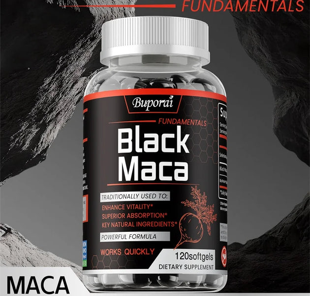 Black Maca Supplement - Increase Muscle Mass, Hormone Balance, Improve Energy and Endurance, Super Absorption, Relieve Fatigue