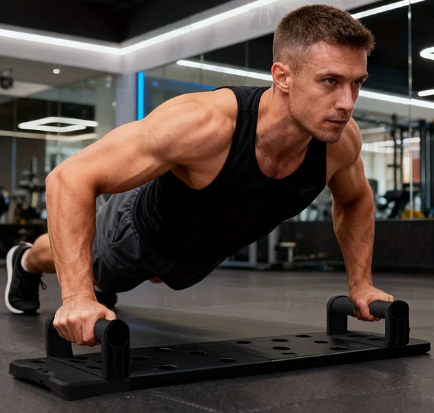 Portable Multifunctional Push-Up Board Set with Handles Foldable Fitness Equipment for Chest Abdomen Arms and Back Training