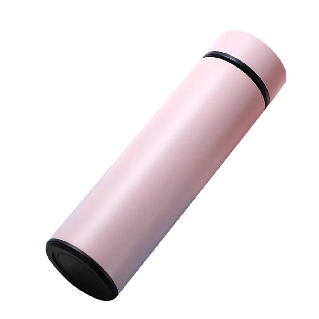 500ml Smart Insulation Cup Vacuum Bottle Thermos 304 Stainless Steel Minimalist Water Bottle LCD Digital Screen Portable Cup