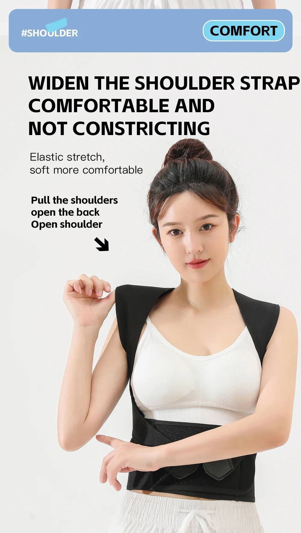 Back Brace Posture Corrector for Women & Men Back Lumbar Support Shoulder Posture Support for Improve Posture & Back Pain Relief