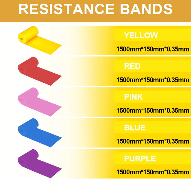Resistance Bands for Working Out,Free Elastic and Exercise Bands Set for Suitable for Rehab, Yoga, Pilates, Gym, Home Exercise