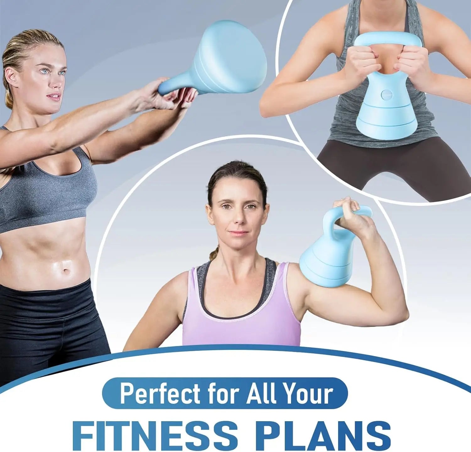 Adjustable Kettlebell Set: 3-in-1 Weights (5/9/15 LB), Ergonomic Handle, Home Gym Fitness Tool