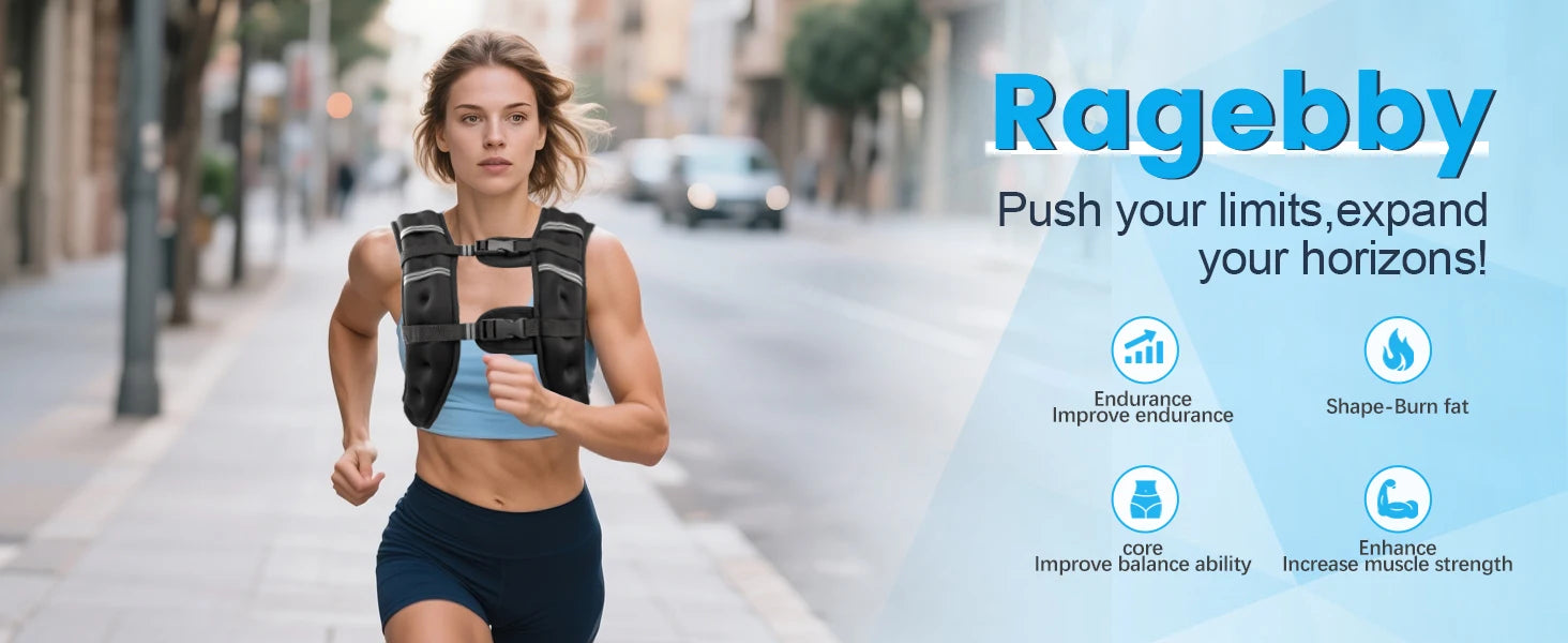 Weighted Vest，Men 6 Pound/8 Pound/12 Pound/16 Pound/20 Pound/30 Pound，Women with reflective stripes，Adjustable Weighted Vest，Sui