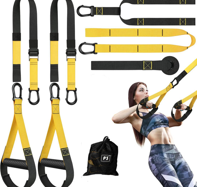 Suspension Training Strap Fitness Strength Power Suspension Trainer Adjustable Yoga Strap Wall Mount Professional Tensioner