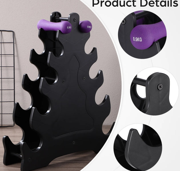 Kettlebell Rack Dumbbell Shelf Fitness Fixing Triangle Shaped Stand Dumbbell Storage Bracket Rack Holder Gym Accessories Strong