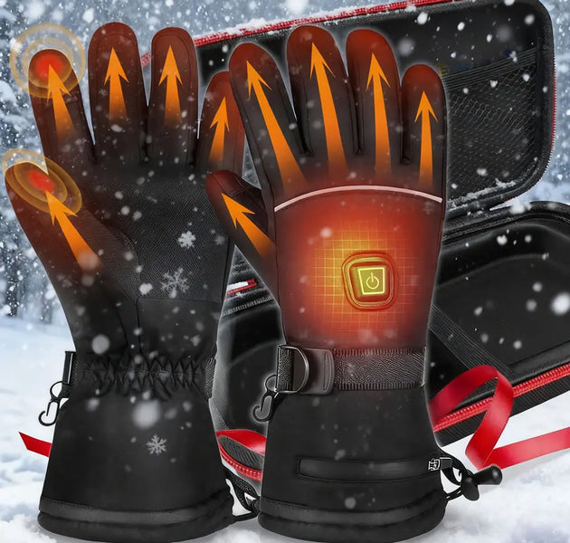 HG08 Outdoor Electric Heating Gloves Waterproof Guantes Touch Screen Li-Polymer Battery Riding Hiking Camping Motorbike Racing