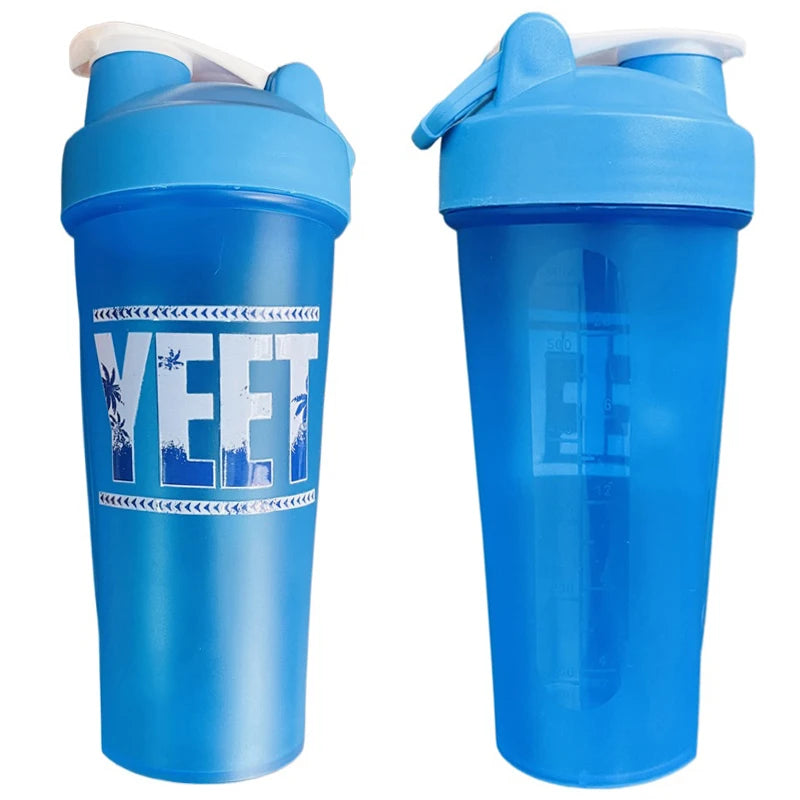 Jey Uso YEET Shaker Bottle Blue Orange 26oz 750ml Bloodline USOS Protein Shake Cup Sports Fitness Water Bottle