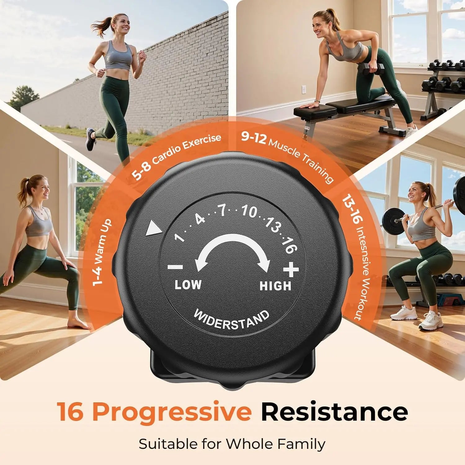YOSUDA Recumbent Exercise Bike for Home,Magnetic Staionary Bike with Adjustable Seat,350LB Capacity,LCD Monitor