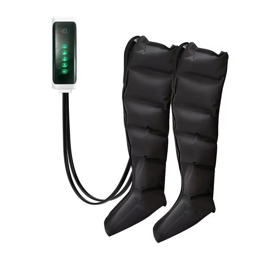 Air Compression Leg Massage 6 Airbag Pneumatic Boots Used for Circulation and Leg Muscle Relaxation to Relieve Varicos Veins NEW