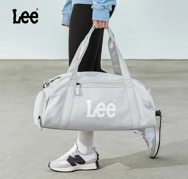 LEE Waterproof Sports Fitness Gym Bag Women Men Large Capacity Yoga Shoe Compartment Dry Pocket Luggage Travel Bag