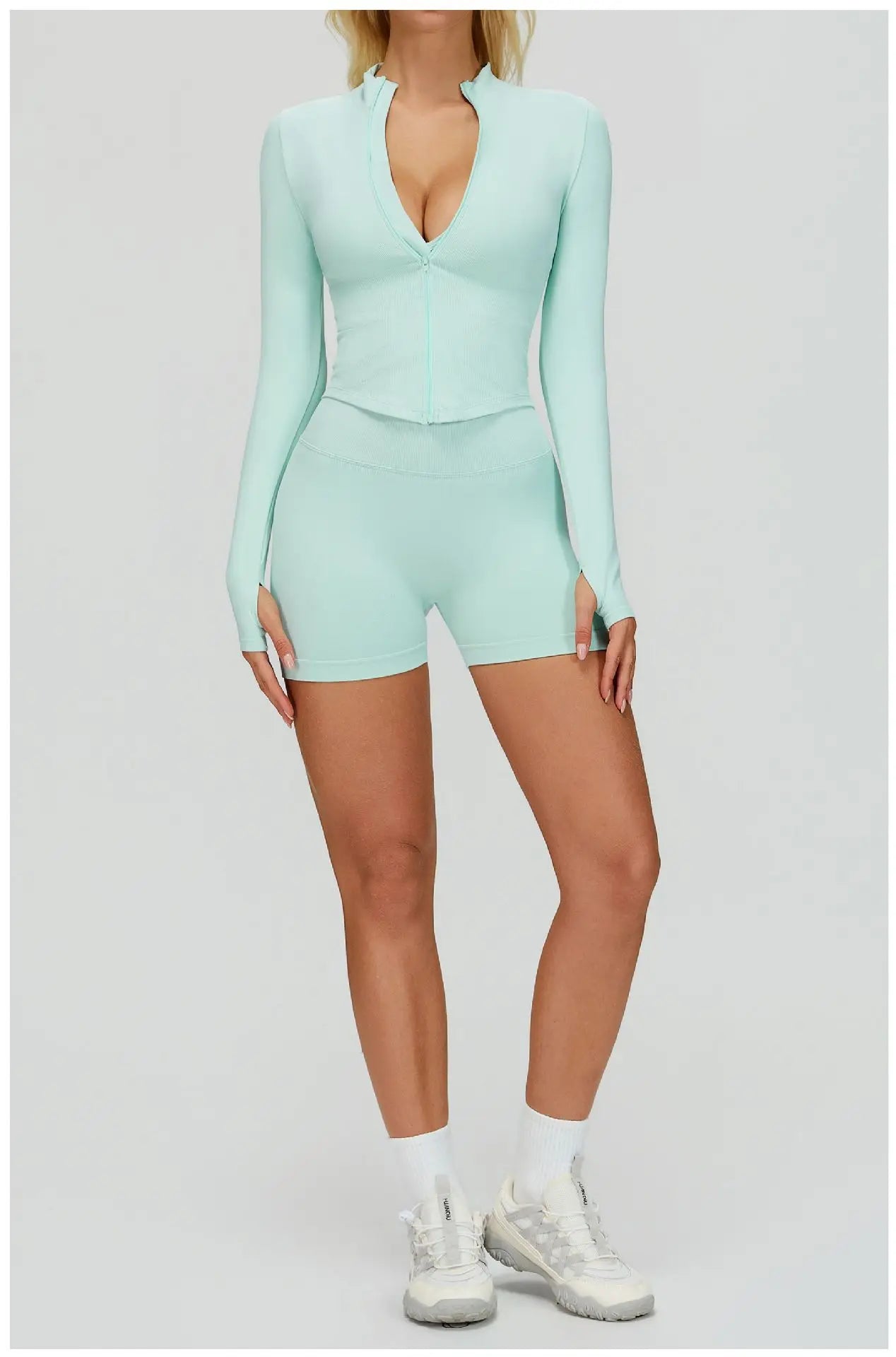 2/3PCS Seamless Yoga Set Gym Workout Suits Athletic Wear Women Legging Fitness Bra Crop Top Long Sleeve Sports Suits Sportswear