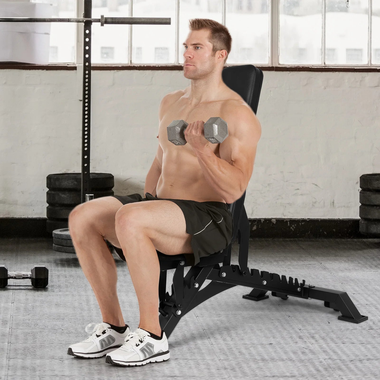 Workout Bench Adjustable Exercise Bench Bench Press Bench for Bench Press and Full-Body Workouts