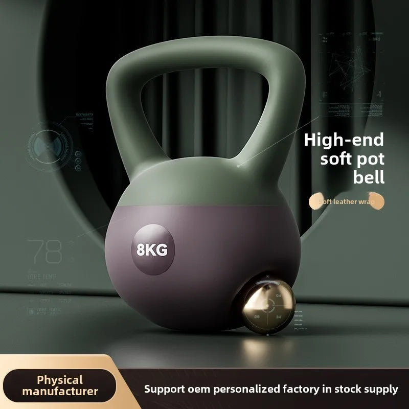 Women's Home Fitness Soft Kettlebell Dumbbell 6kg PVC Magic Men Exercise Equipment for Weight Loss and Butt Lifting