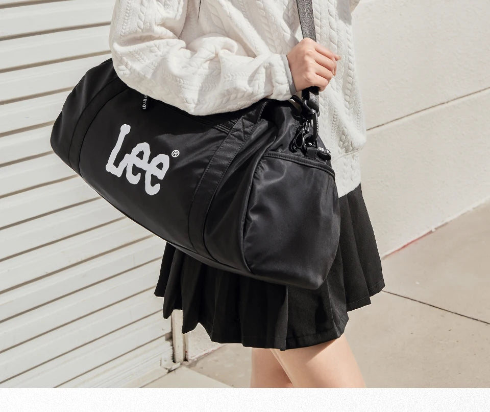 LEE Waterproof Sports Fitness Gym Bag Women Men Large Capacity Yoga Shoe Compartment Dry Pocket Luggage Travel Bag