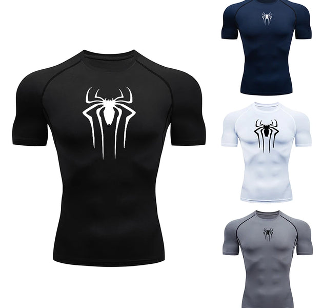 2024 Compression T Shirt Men Short Sleeve Sport Tees Fitness Running Sportsear Men Gym Elastic Quick Dry Jogging T-shirt Tops