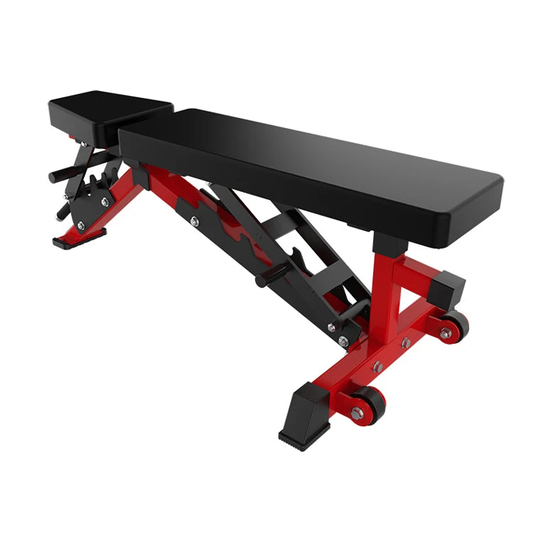 Commercial Stainless Steel Adjustable Weight Dumbbell Bench for Back & Triceps Training-Universal Gym Equipment