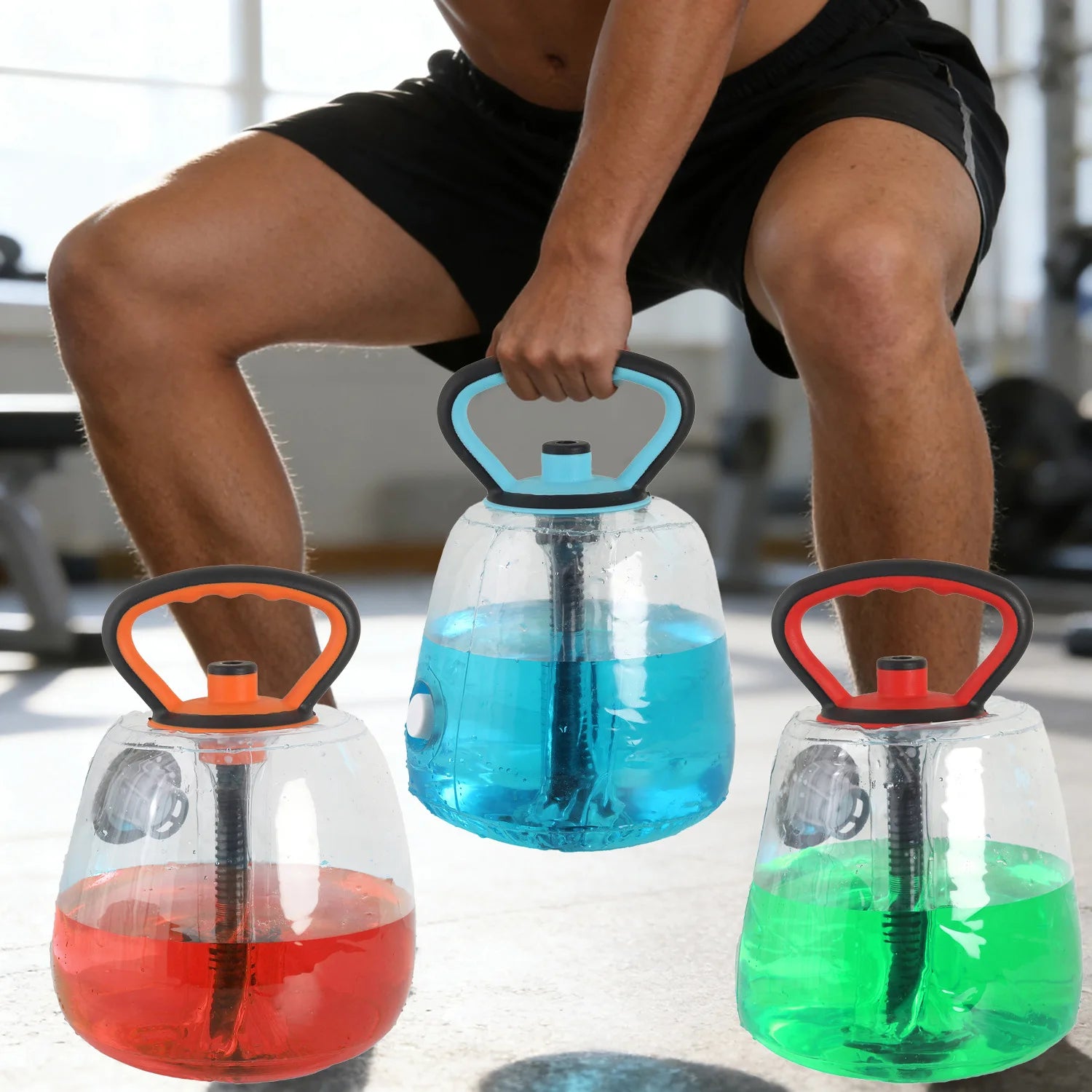 PVC Water Kettlebell for Men Women Arm Lifting Fitness Equipment
