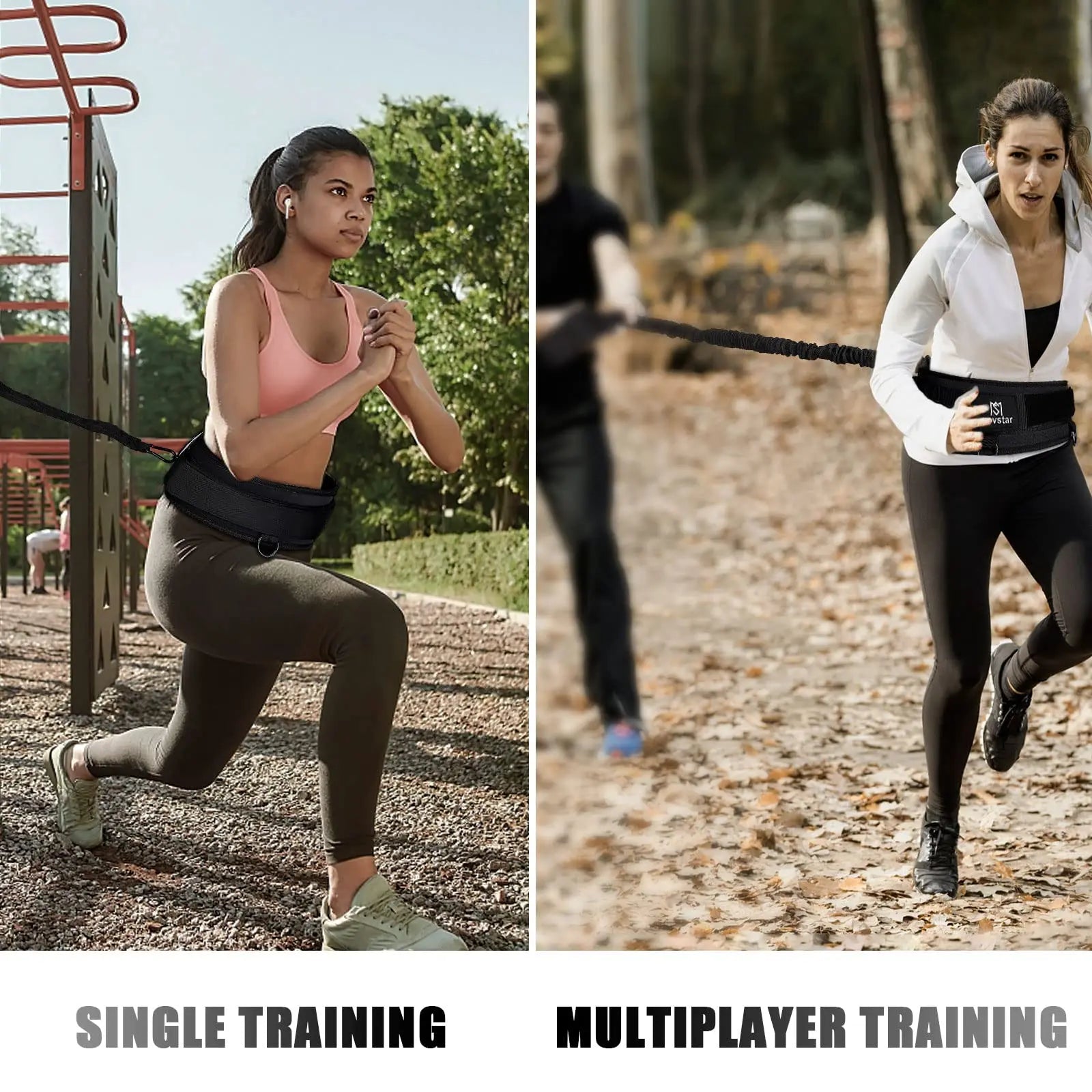 Resistance Bungee Band for Running Training Speed Strength Agility Workout Equipment for Athletes Basketball Football