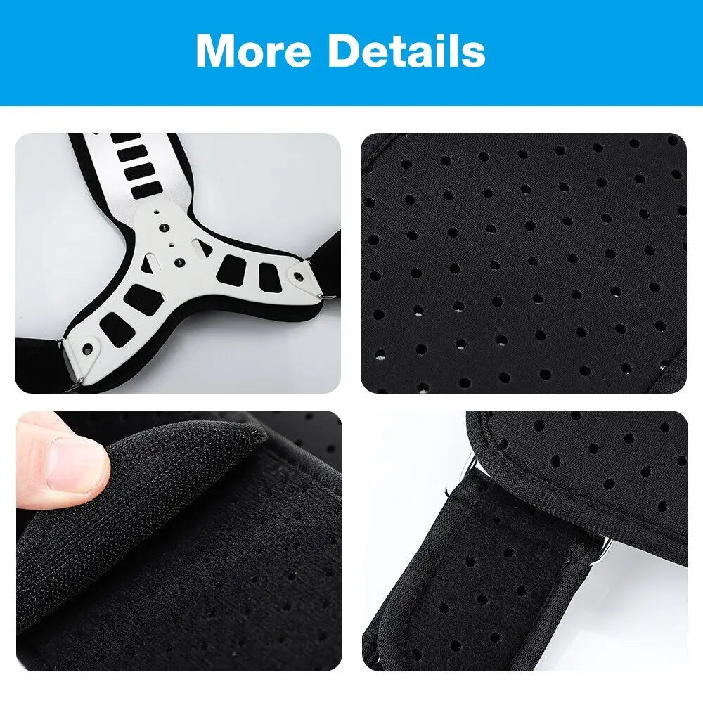 High Quality Aluminum Plate Lumbar Spinal Bad Back Posture Corrector Brace Humpback Orthopedic Strain Pain Relief