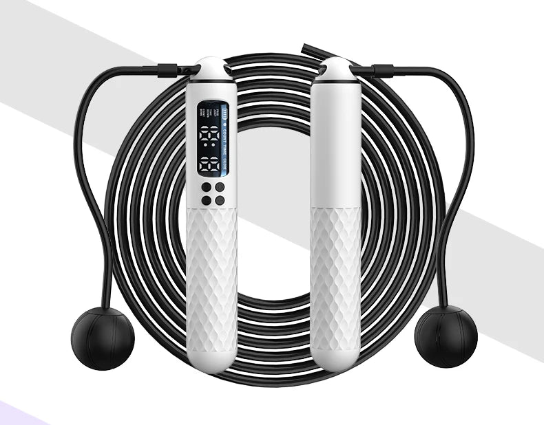 New rechargeable USB Electronic Technology Jump Rope Wire Rope Adjustable Jump Rope Trainer Digital Wireless Calorie Counter