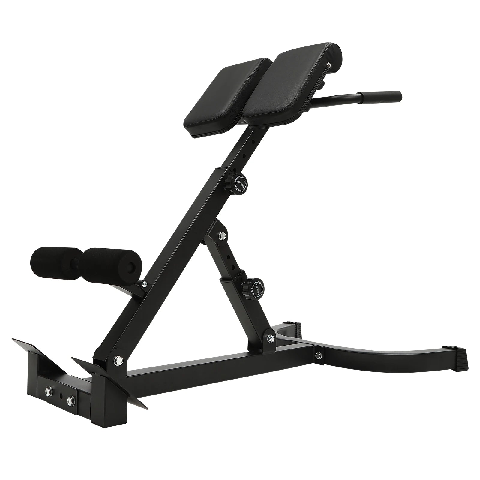 150kg/330lbs 5 Position Home Fitness Workout Roman Chair Hyperextension Back Extension Bench Adjustable