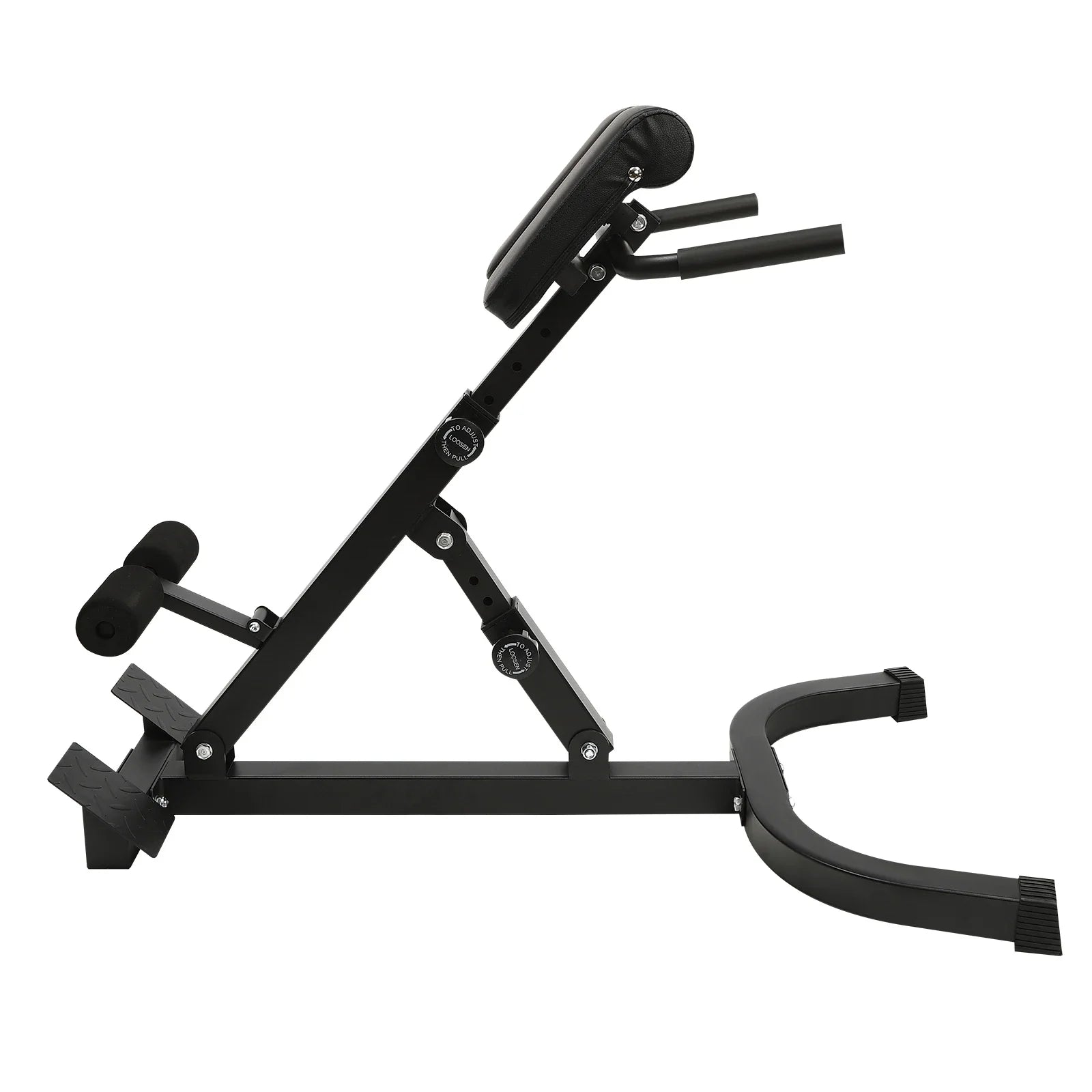 150kg/330lbs 5 Position Home Fitness Workout Roman Chair Hyperextension Back Extension Bench Adjustable