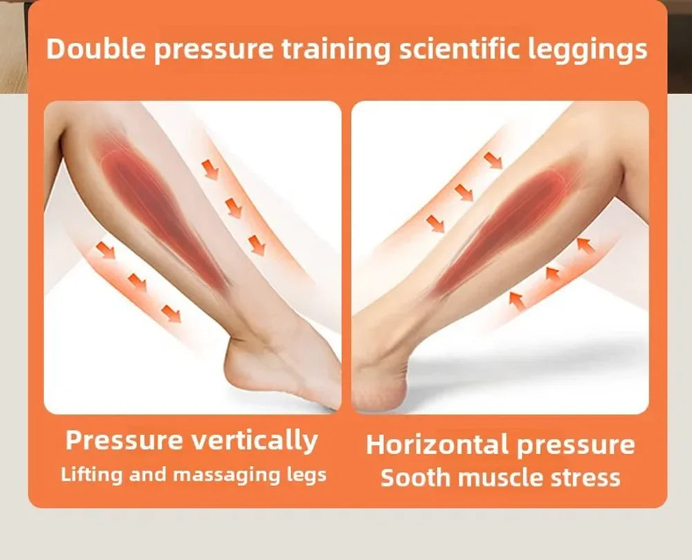 Air Compression Leg Massage 6 Airbag Pneumatic Boots Used for Circulation and Leg Muscle Relaxation to Relieve Varicos Veins NEW