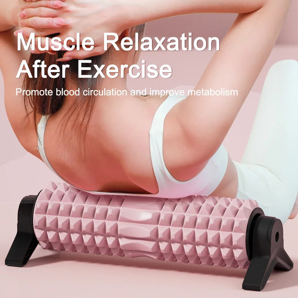 Foam Roller with Stand - Calf Slimming & Meridian Massage Stick for Muscle Relaxation, Yoga & Fitness Recovery Tool