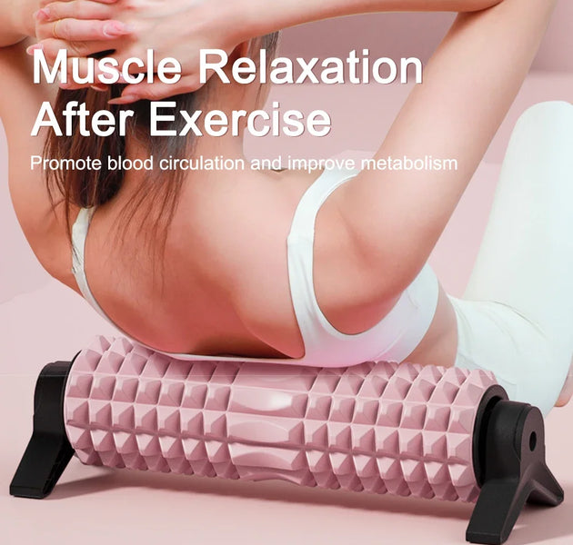 Foam Roller with Stand - Calf Slimming & Meridian Massage Stick for Muscle Relaxation, Yoga & Fitness Recovery Tool