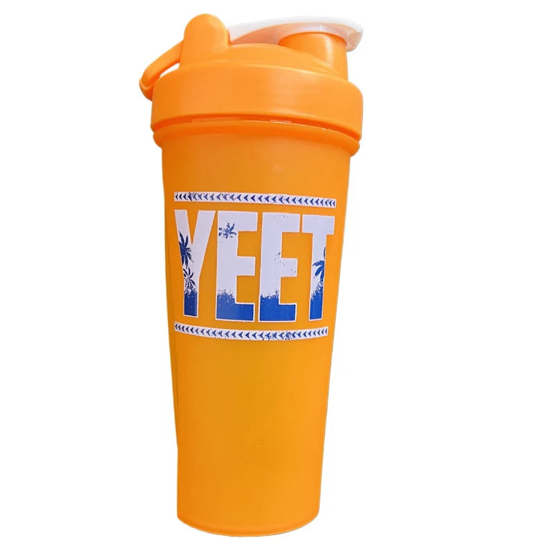Jey Uso YEET Shaker Bottle Blue Orange 26oz 750ml Bloodline USOS Protein Shake Cup Sports Fitness Water Bottle