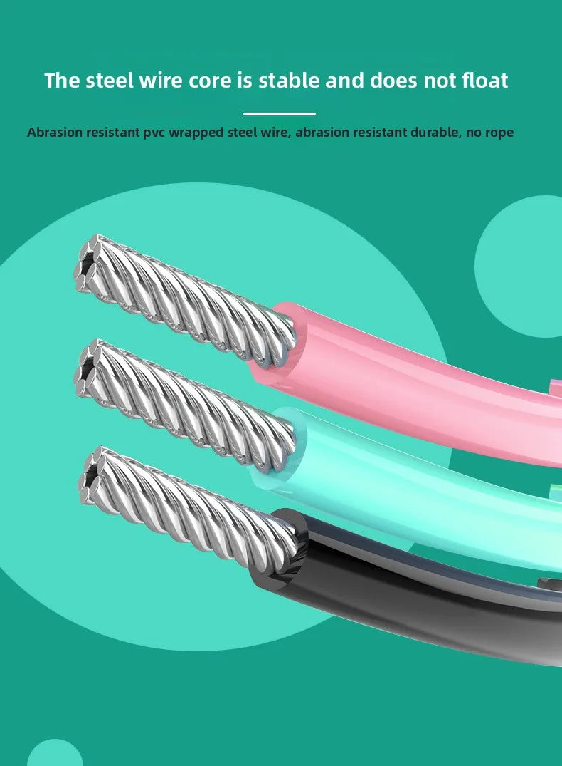 Electronic Counting Rope Skipping Speed Steel Wire Cordless Dual-use Smart Aerobic for Primary and Secondary School Students