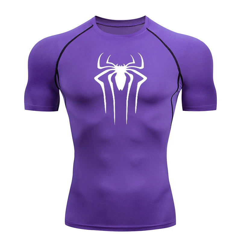 2024 Compression T Shirt Men Short Sleeve Sport Tees Fitness Running Sportsear Men Gym Elastic Quick Dry Jogging T-shirt Tops