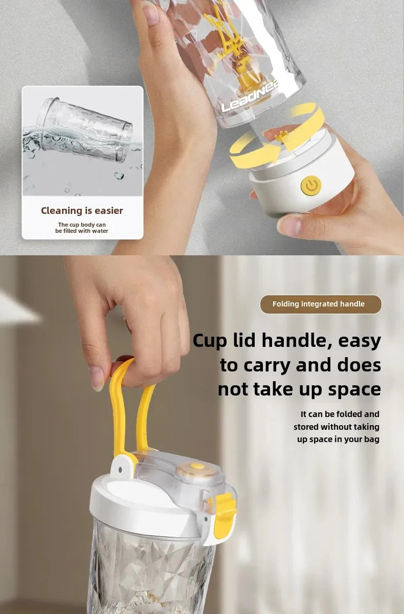 New Electric Protein Powder Mixing Cup Automatic Shaker Bottle Shake Bottle Milk Coffee Protein Water Bottle Kitchen Accessories