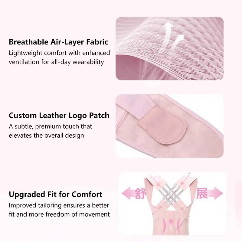Posture Corrector | Adjustable Back Support Belt for Abdominal Waist Correction,  Spine Alignment Waist Trainer Unisex