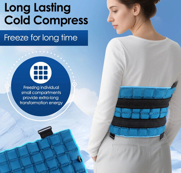 Cold/hot compress polymer Reusable Cold Ice Pack for Knee Compression Soft Injury Support Post-Operative Nursing Care Cooler