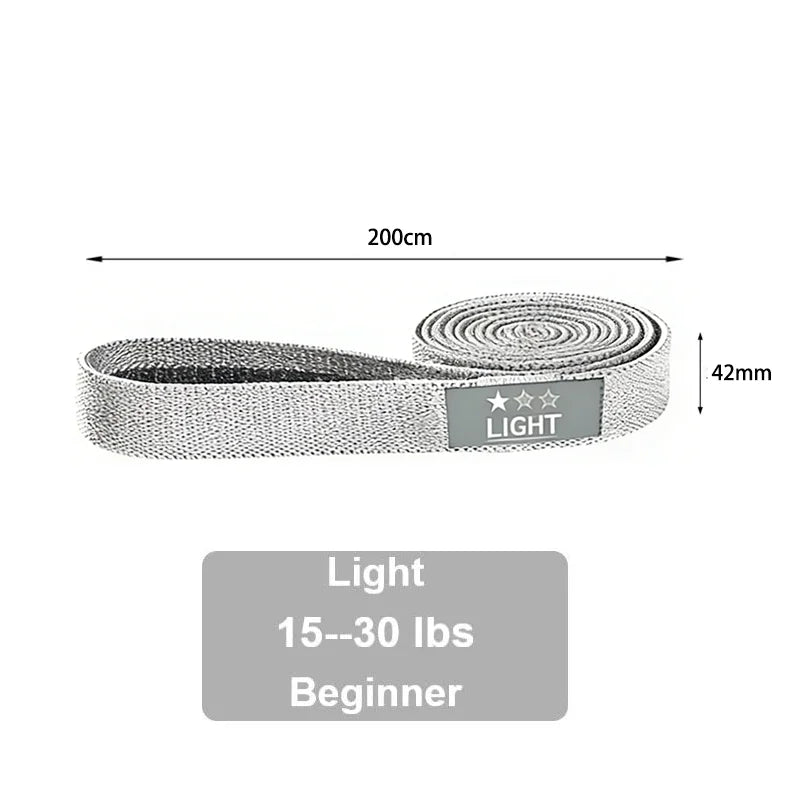 Long Fabric Resistance Loop Band for Full Body Exercise, Fitness Loop Circle, Unisex Yoga Elastic Bands, Gym Assistance Bands