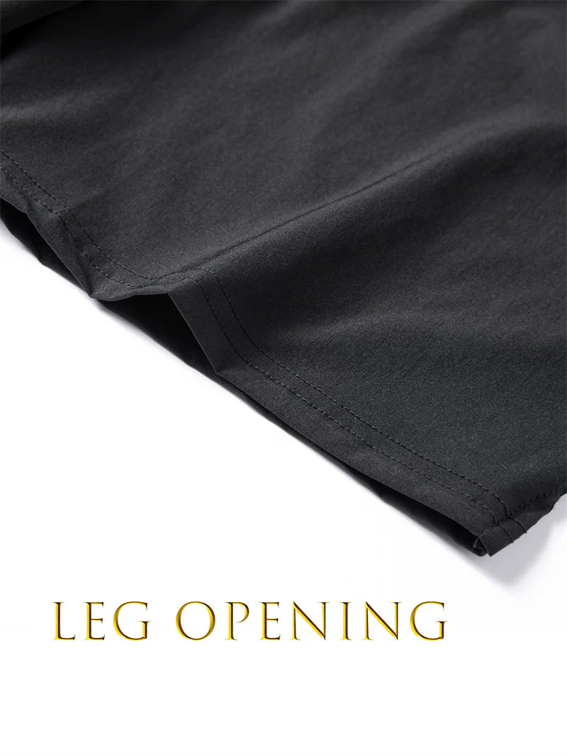 Men's Gym Workout Running Shorts with Zipper Pockets Mesh Liner Summer Sports Athletic Quick Dry Stretchy Shorts Swim Trunks