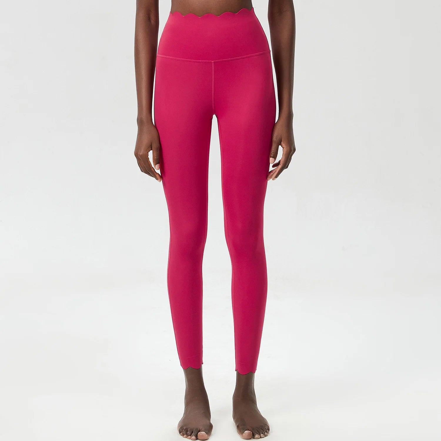 High Waist Sports Leggings Women Solid Color Stretchy Soft Yoga Pants Close Fit Breathable Gym Tights Female Running Sportswea